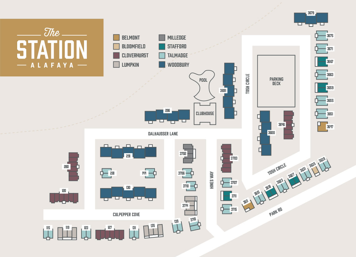 The station Alafaya Site Map