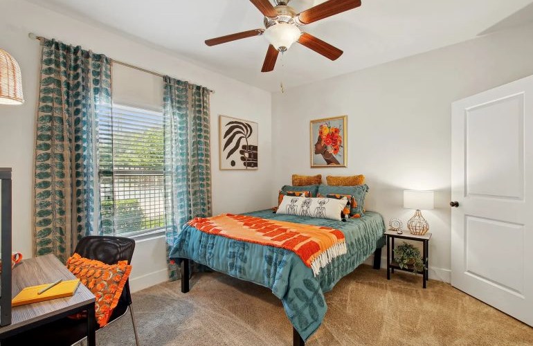 Furnished bedroom
